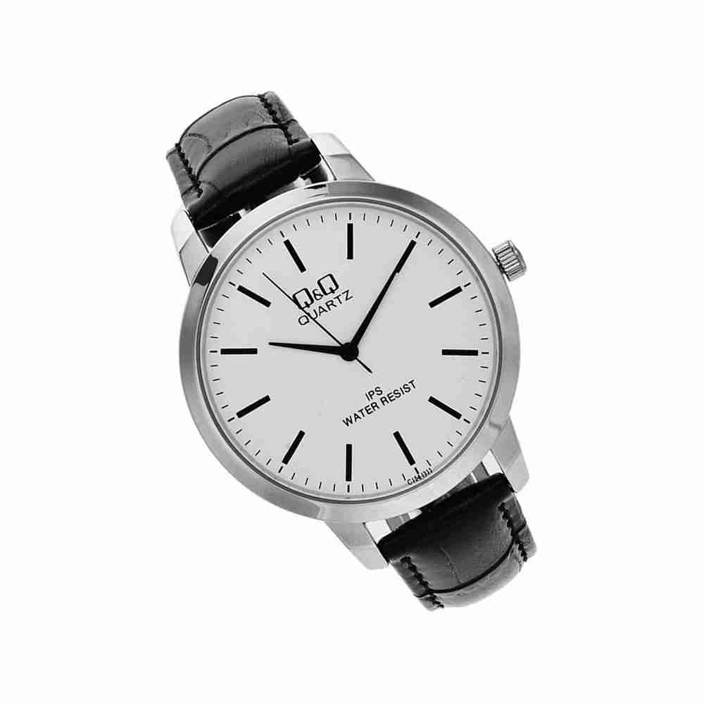 q q c212j301y black leather analog s wrist q q c212j301y black leather analog s wrist
