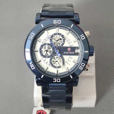 Kademan 9088 Blue Steel Chain Men S Chronograph Dress Watch