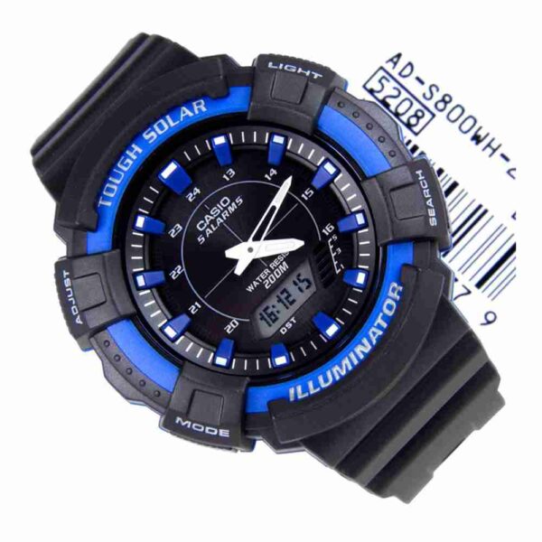 Casio AD-S800WH-2A2V Solar Powered Wrist Watch - Image 2