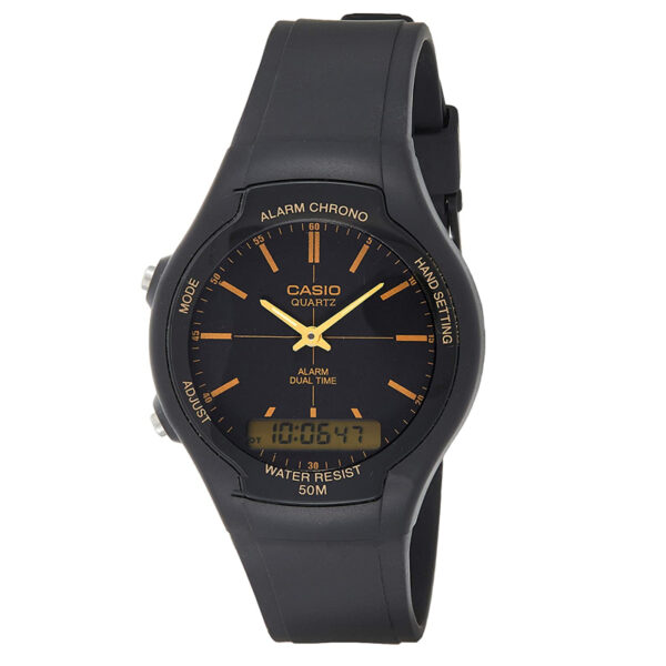 casio-AW-90H-9E Silicon Band Youth Series Analog digital Wrist Watch