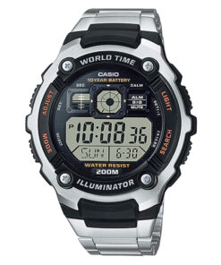 Ae-2000WD-1av Casio stainless steel world time Stylish Digital Wrist Watch
