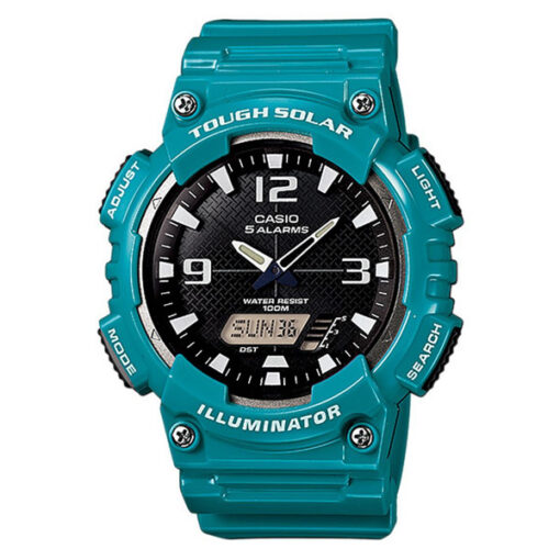 Casio AQ-S810WC-3AV blue resin band analog digital tough solar wrist watch