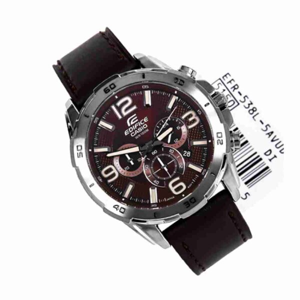Casio Edifice EFR-538L-5AVUDF Brown Leather Watch - Image 3