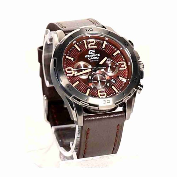 Casio Edifice EFR-538L-5AVUDF Brown Leather Watch - Image 4