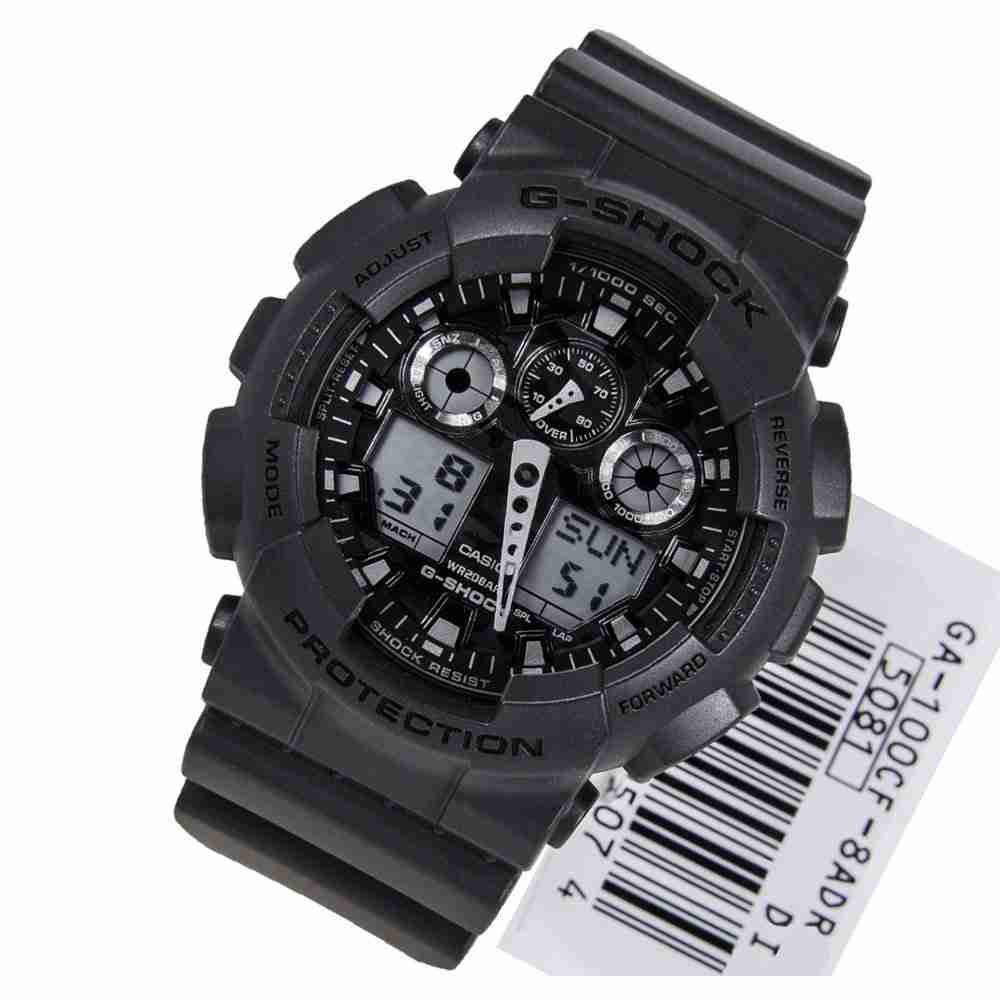 Casio G-Shock GA-100CF-8AD Black Men's Wrist Watch - WatchCentre.PK