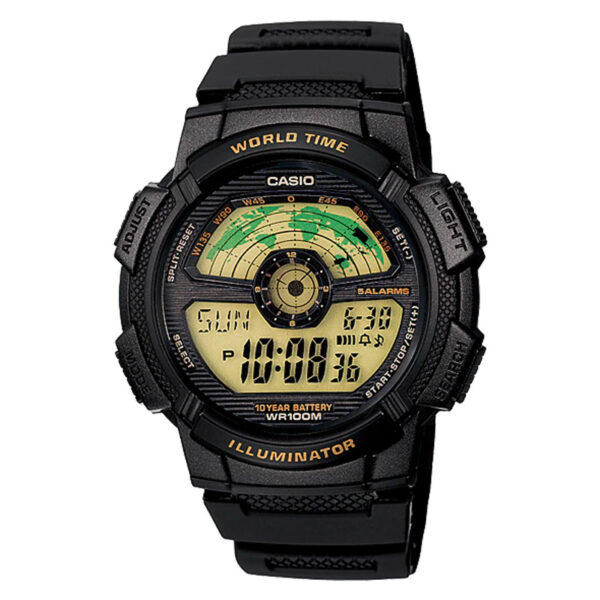 Casio-ae-1100-1bv casio illuminator Digital Resin Band Sports Watch For Men