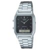 Casio AQ-230A-1DH Silver Vintage Analog Digital Classic Watch