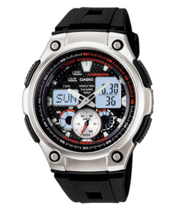 casio aw-190W-1av resin band world time stylish youth series daily alarm wrist watch