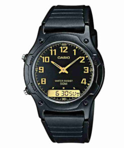 aw-49h-1bv casio youth series auto calendar wrist watch analog digital