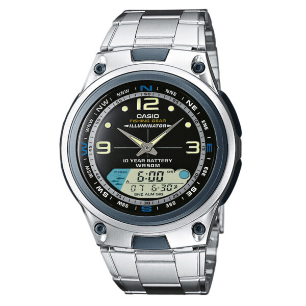aw-82D-1a casio Stainless Steel Digital Analog fishing gear Wrist Watch in Pakistan