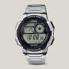 ae-1000wd-1a Silver Stainless Steel with Digital stylish Youth Series Wrist Watch