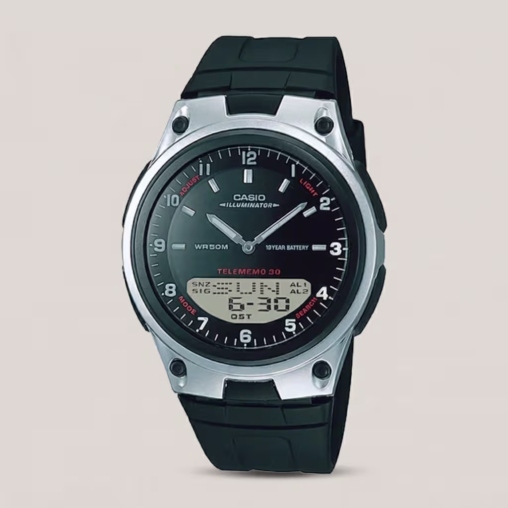 aw-80-1a casio analog digital combination youth series world time wrist watch