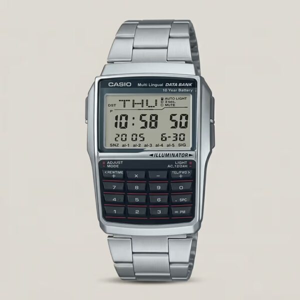 dbc-32D-1a 8 Digit Calculator Data Bank Digital Wrist Watch