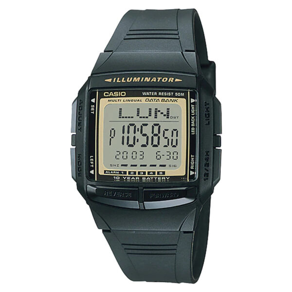 db-36-9a casio data bank multi function alarm wrist watch