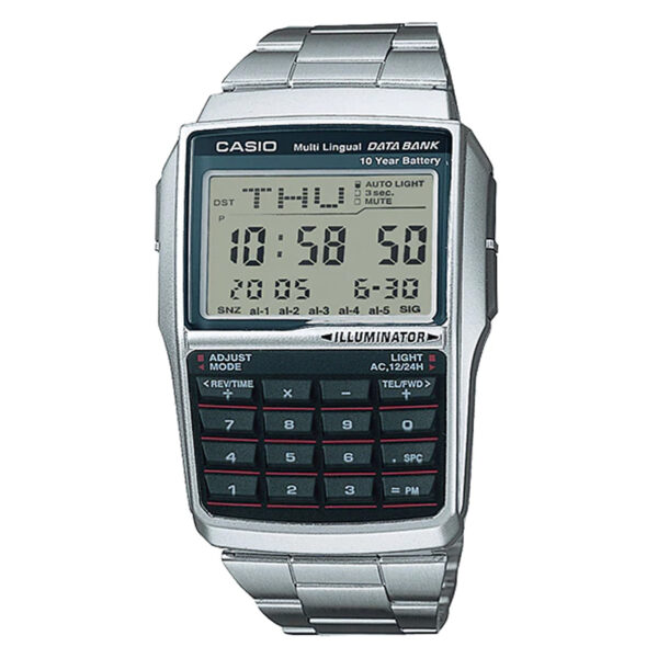 dbc-32D-1a 8 Digit Calculator Data Bank Digital Wrist Watch