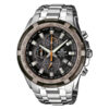 casio-EF-539D-1A9 silver stainless steel black dial men's chronograph wrist watch