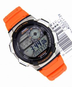Casio AE-1000W-4B – Sporty Orange Digital Watch - Image 3
