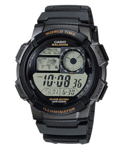 Casio AE-1000W-1AV digital sports world time series watch from Casio Japan