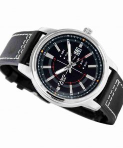Shop for Casio Standard MTP-E128L-1AV Genuine Leather Band Wrist Watch - Image 4