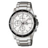 Casio Edifice EFR-526D-7AV silver stainless steel white men's chronograph dial wrist watch