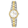 Q&Q BB17-404 two tone stainless steel white analog dial ladies gift watch