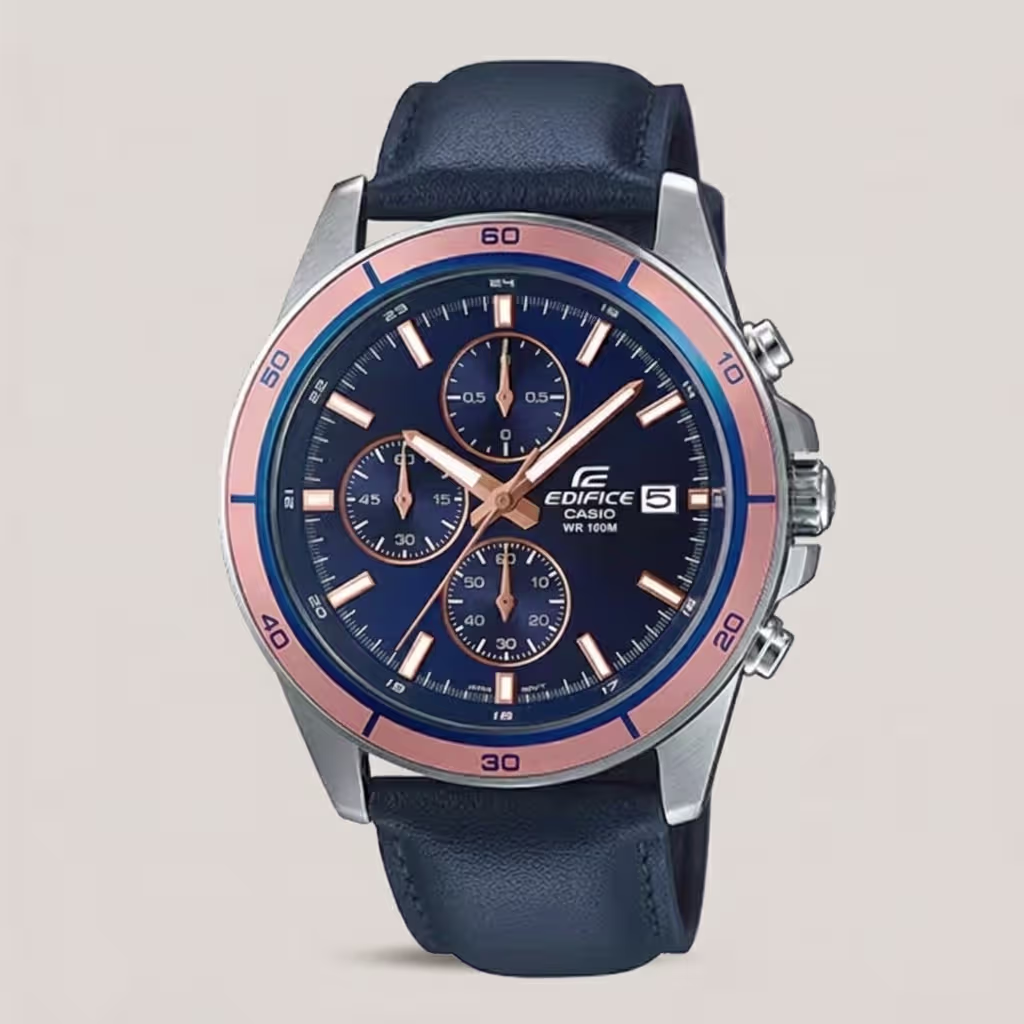 Casio Edifice EFR-526L-2AV Blue Chronograph Men’s Wrist Watch