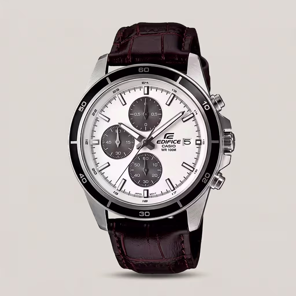 Casio Edifice EFR-526L-7AV White Chronograph Dial Men's Watch