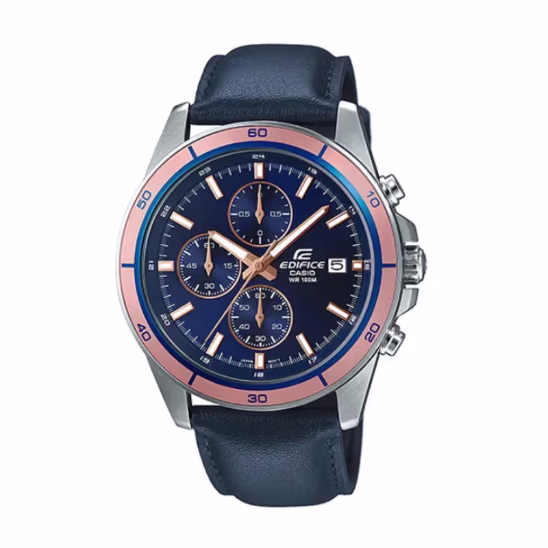 Casio Edifice EFR-526L-2AV Blue Chronograph Men’s Wrist Watch