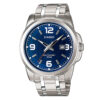 mtp-1314D-2av Silver stainless steel With Blue Dial Men's Wrist Watch