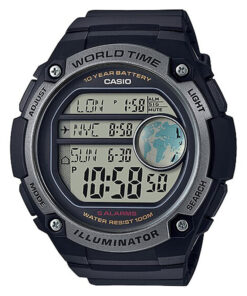 ae-3000w-1av casio big case size multi world time wrist watch