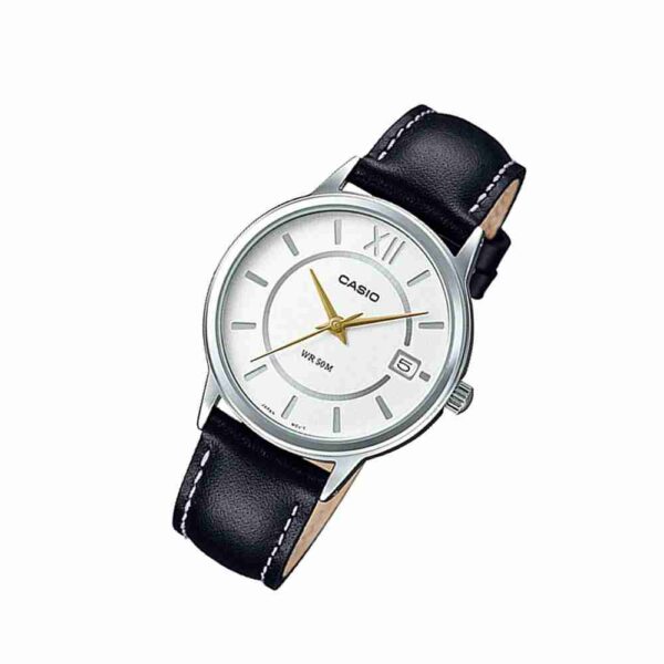 Casio LTP-E134L-1BVDF Analog Leather Ladies Wrist Watch - Image 2