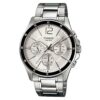 MTP-1374D-7a Silver Stainless Steel With Silver Dial Analog Chronograph Men's Wrist Watch