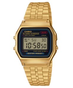 Casio A159WGEA-1DF Golden Chain Retro Digital Wrist Watch