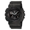 Casio G-Shock GA-100-1A1 black resin band analog digital mens wrist watch