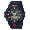 Casio-G-Shock-GA-700-1A black resin band analog digital watch