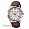 Casio Enticer MTP-E311LY-7AV Brown Leather Classical Chrnograph Men's Wrist Watch Pakistan