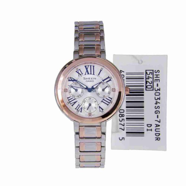 Shop for Casio SHE-3034PG-7AUDR Stylish Women's Analog Wrist Watch - Image 4
