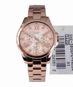 Shop for Casio SHE-3806PG-9AUDR Stylish Women's Analog Wrist Watch - Image 4