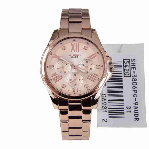 Shop for Casio SHE-3806PG-9AUDR Stylish Women's Analog Wrist Watch - Image 4