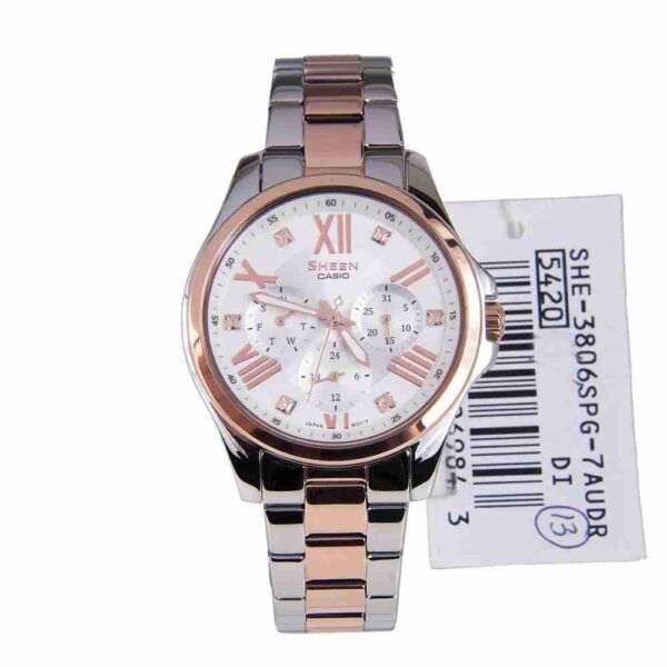 Shop for Casio SHE-3806SPG-7AUDR Stylish Women's Analog Wrist Watch - Image 4