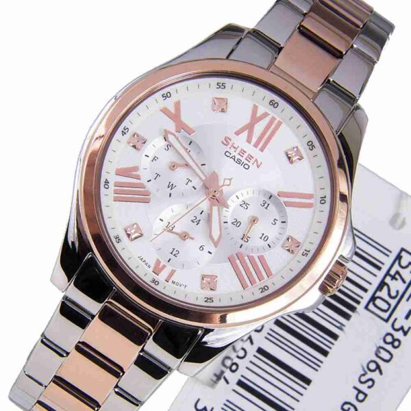 Shop for Casio SHE-3806SPG-7AUDR Stylish Women's Analog Wrist Watch - Image 5