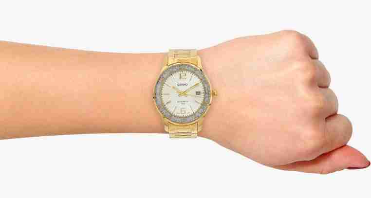 Casio LTP-1359G-7AV Ladies Watch on Wrist