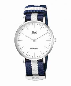 QQ Q974J331 Blue Nylon Casual Men's Watch