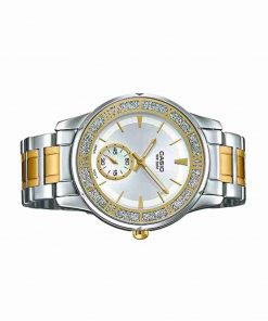 Shop for Casio LTP-E135SG-7AV Stainless Steel Band Ladies Wrist Watch - Image 2