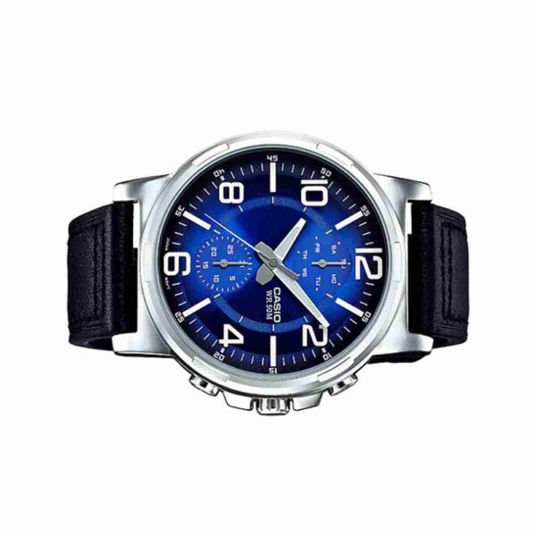 Casio MTP-E313L-2B1VDF Leather Strap Stylish Men's Wrist Watch - Image 2