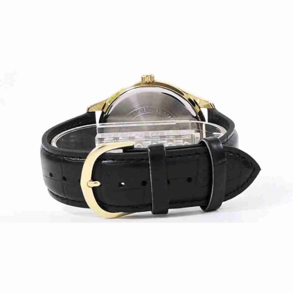 Casio MTP-VX01GL-1B Black Leather Strap Men's Wrist Watch - Image 3