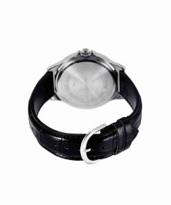 Casio MTP-VX01L-1B Black Leather Strap Men's Wrist Watch - Image 3