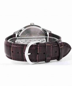 Casio MTP-VX01L-7B Brown Leather Strap Men's Wrist Watch - Image 3