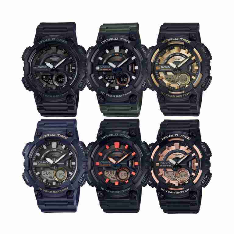 casio ad218 youth combination watch