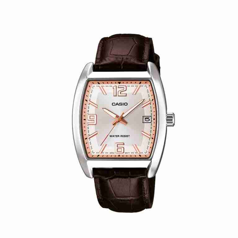 casio square analogue watch